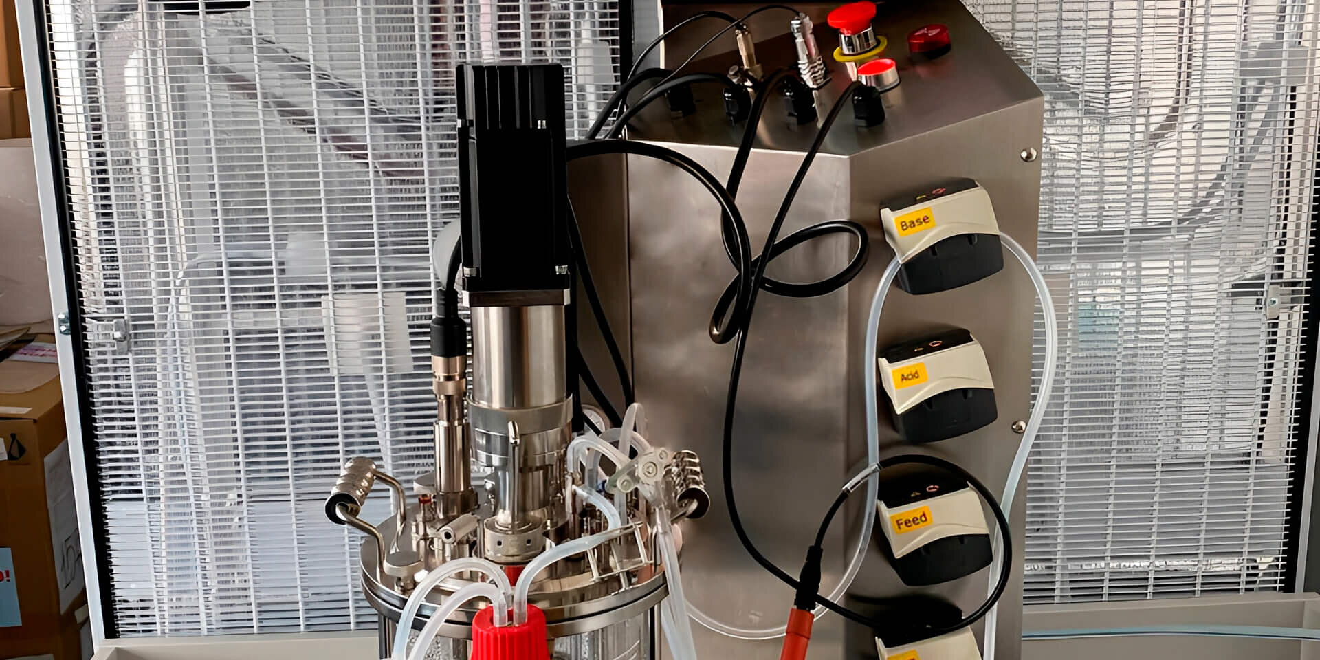 Laboratory glass bioreactor 3L